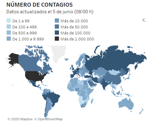 Los números del coronavirus en el mundo