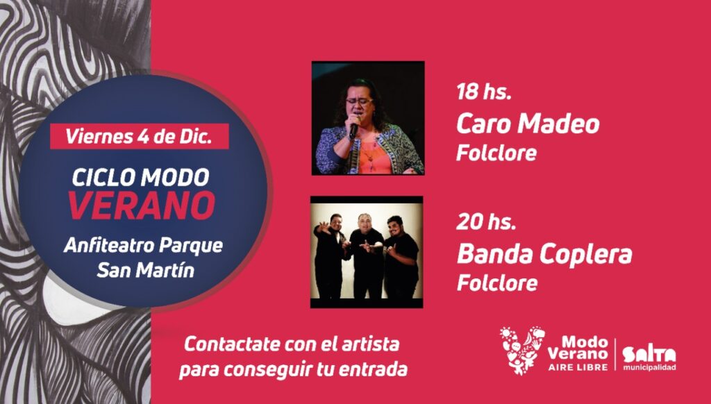 Artistas locales vuelven con shows al aire libre