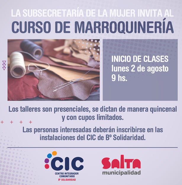 Cursos gratuitos en los barrios