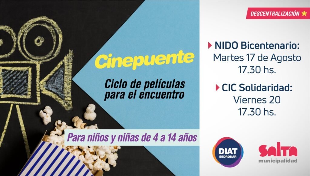 “Cine Puente” llega a Bicentenario y Solidaridad