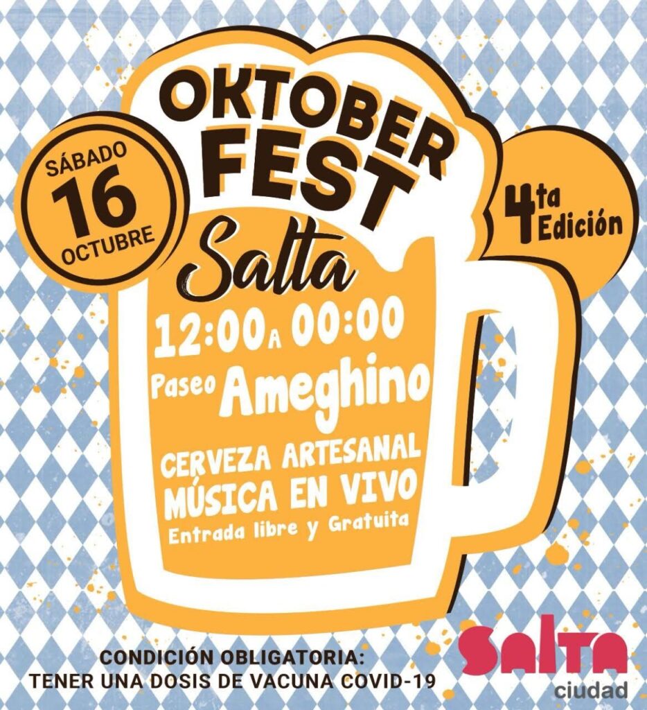 Este sábado será la 4ta Edición del Oktoberfest Salta
