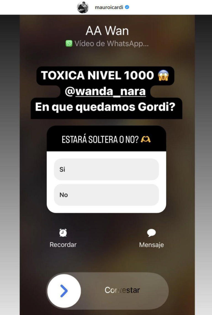 Mauro Icardi explotó y filtró chats íntimos con Wanda Nara