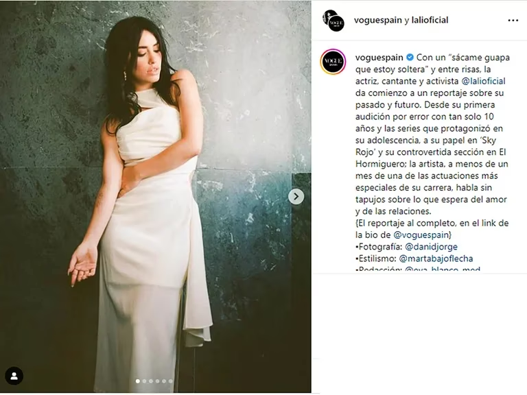 Las confesiones de Lali Espósito en Vogue