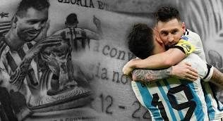 El tatuaje con la cara de Messi que se hizo Nicolás Otamendi