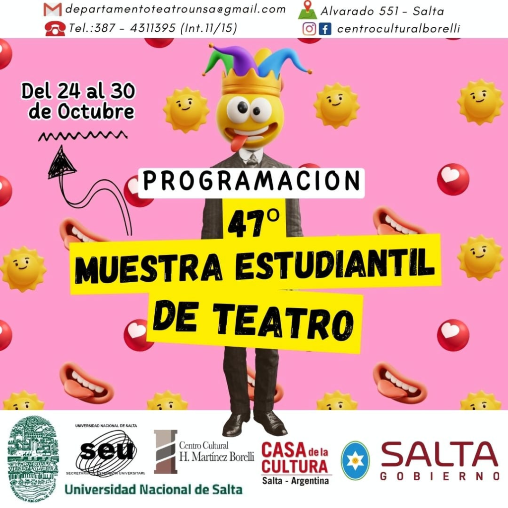 Llega la 47° Muestra Estudiantil de Teatro