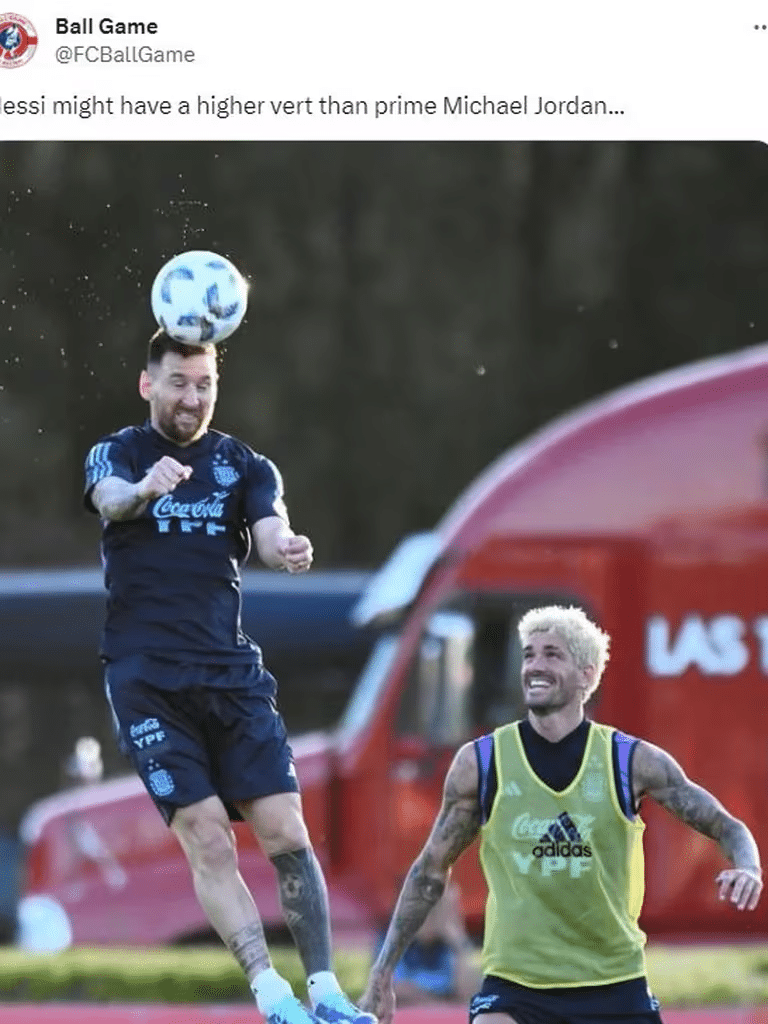 Messi lo hizo de nuevo: su foto viral en la práctica de la Selección 