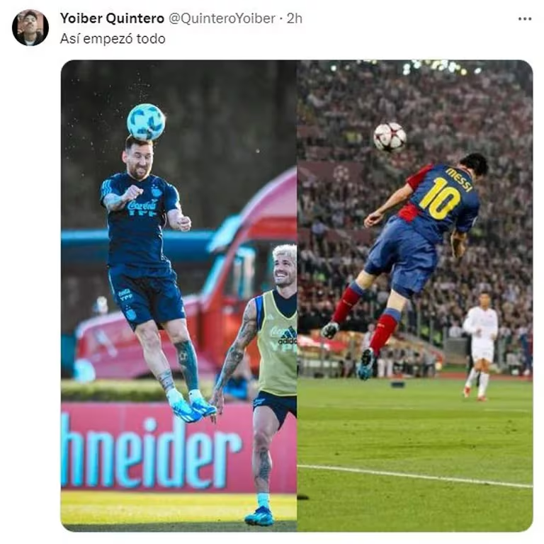Messi lo hizo de nuevo: su foto viral en la práctica de la Selección 